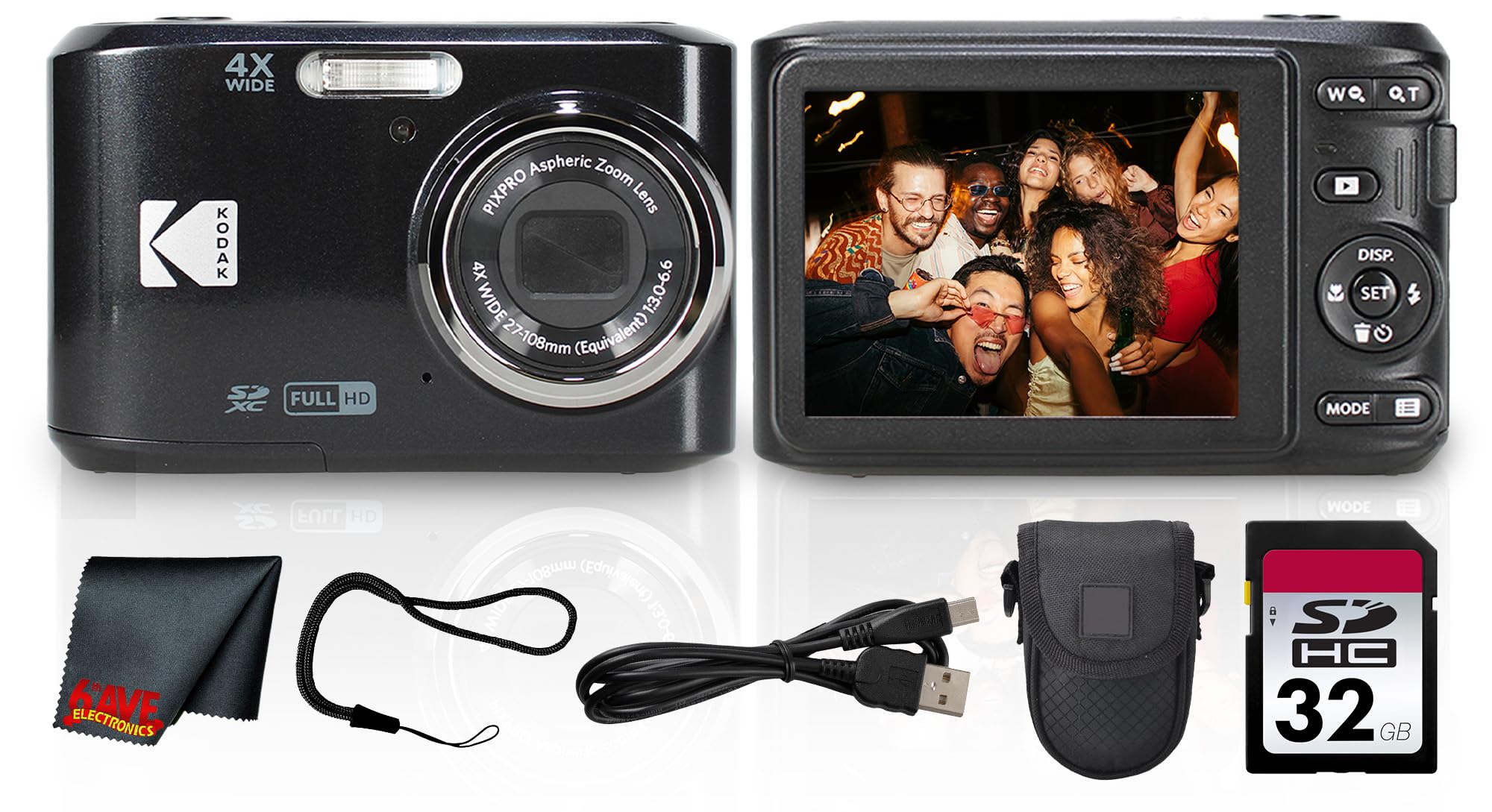 KODAK PIXPRO FZ45 ブラック デジタルカメラ Buy Kodak PIXPRO FZ45 Digital Camera (Black) | 16MP Sensor, 4X